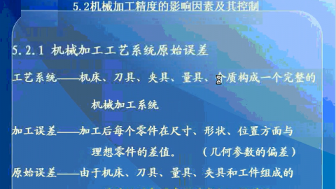 机械加工质量 